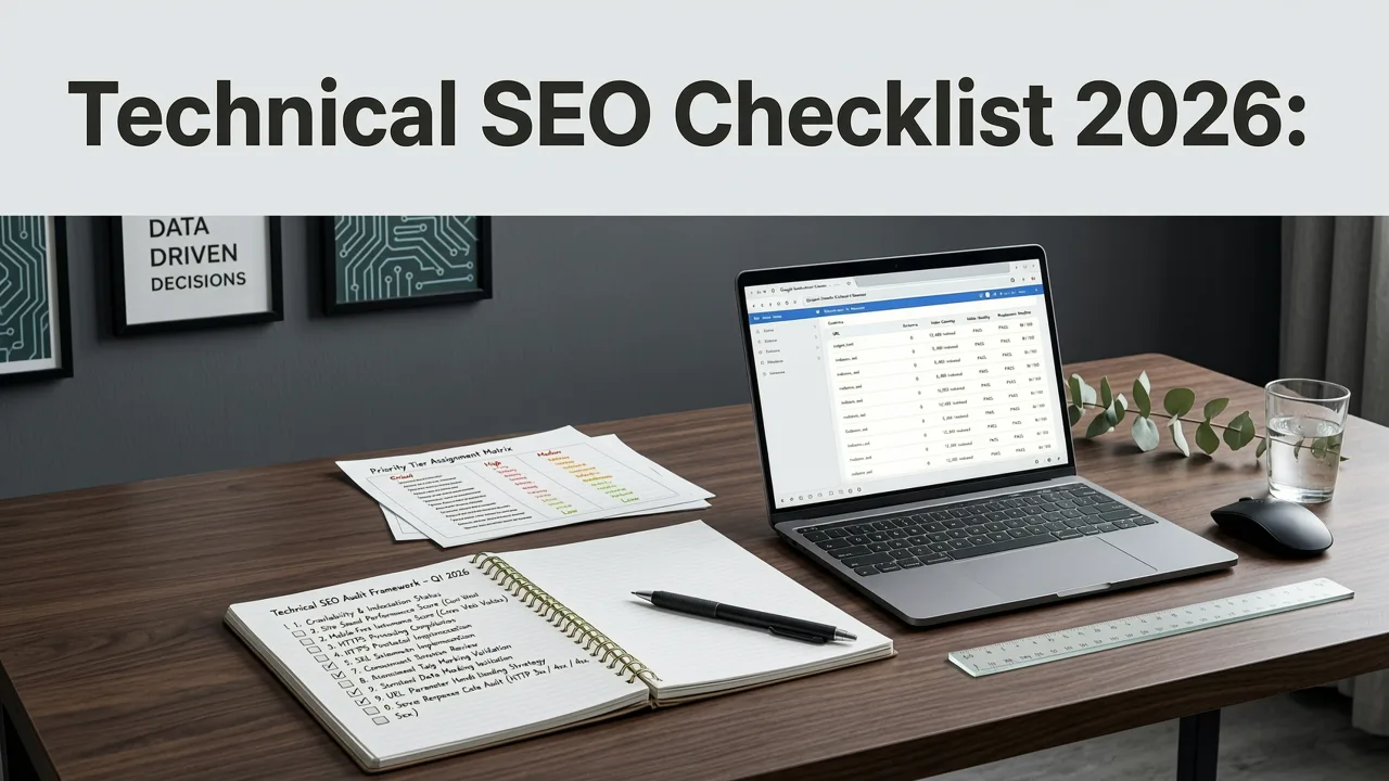 Technical SEO Checklist 2026: The Prioritized Framework - technical seo checklist 2026