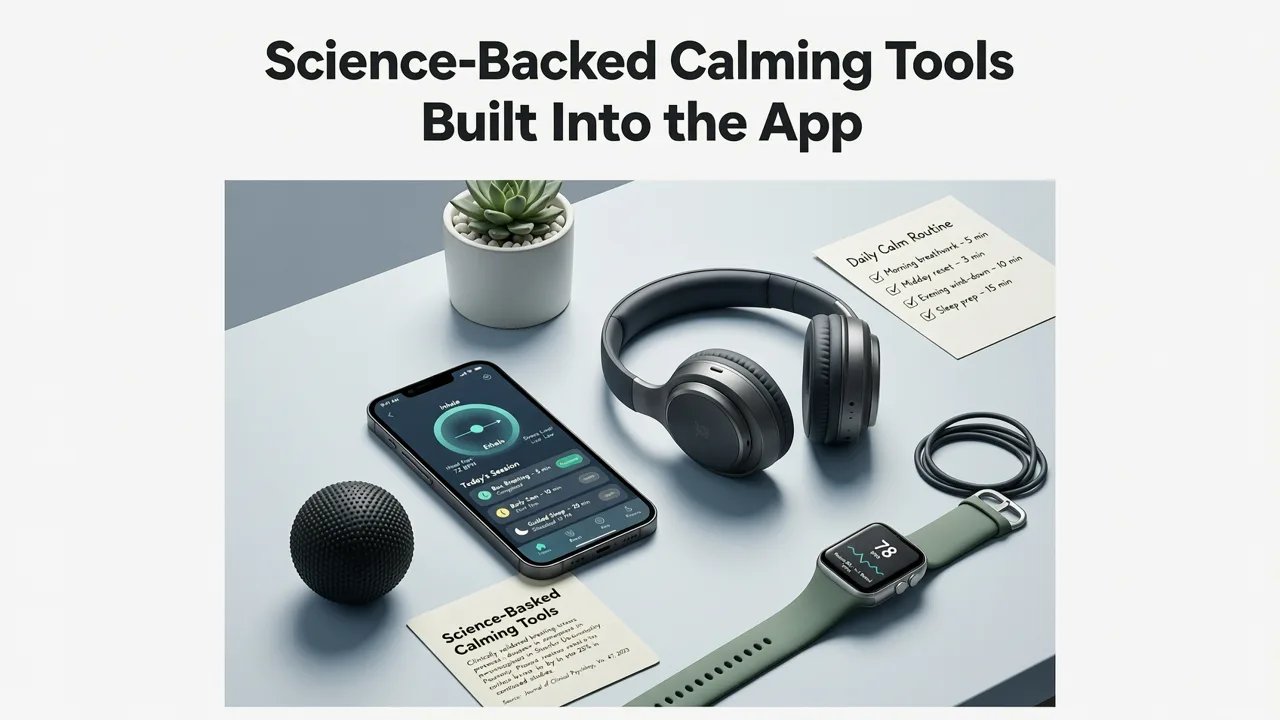 Science-Backed Calming Tools Built Into the App - calm dog anxiety app