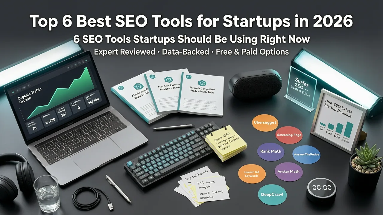 Top 6 Best SEO Tools for Startups in 2026 - best seo tools for startups