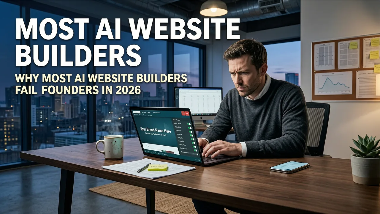 Why Most AI Website Builders Fail Founders in 2026 - ai website builder for founders