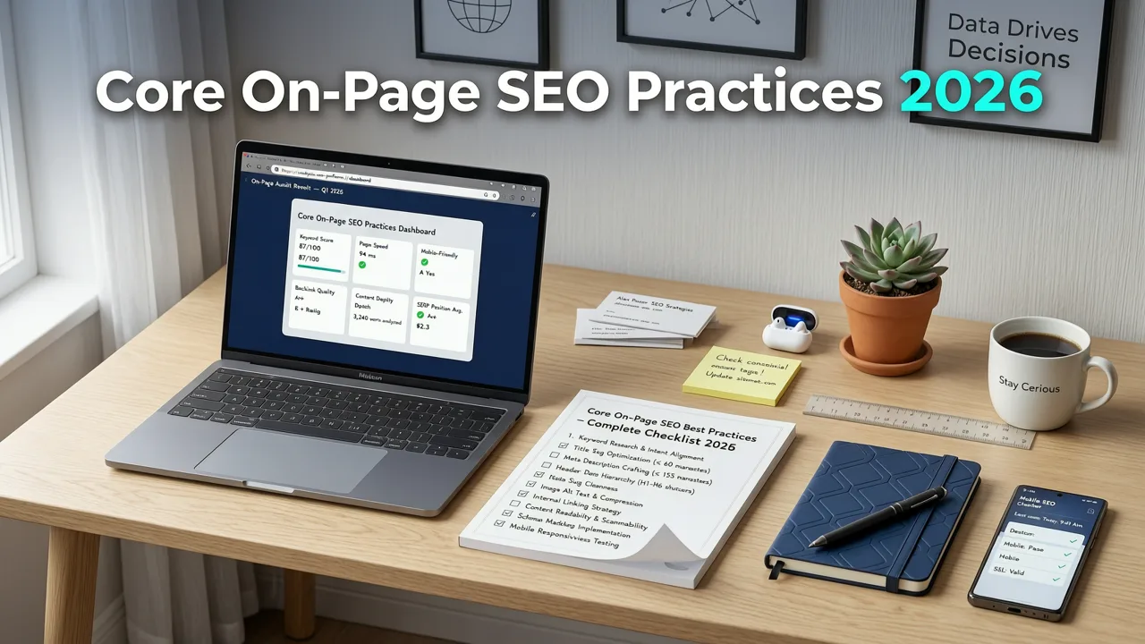 Core On-Page SEO Best Practices 2026 - on-page seo best practices 2026