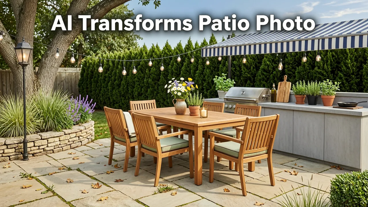 How AI Transforms Your Patio Photo into Actionable Layout Ideas - patio layout ideas from photo
