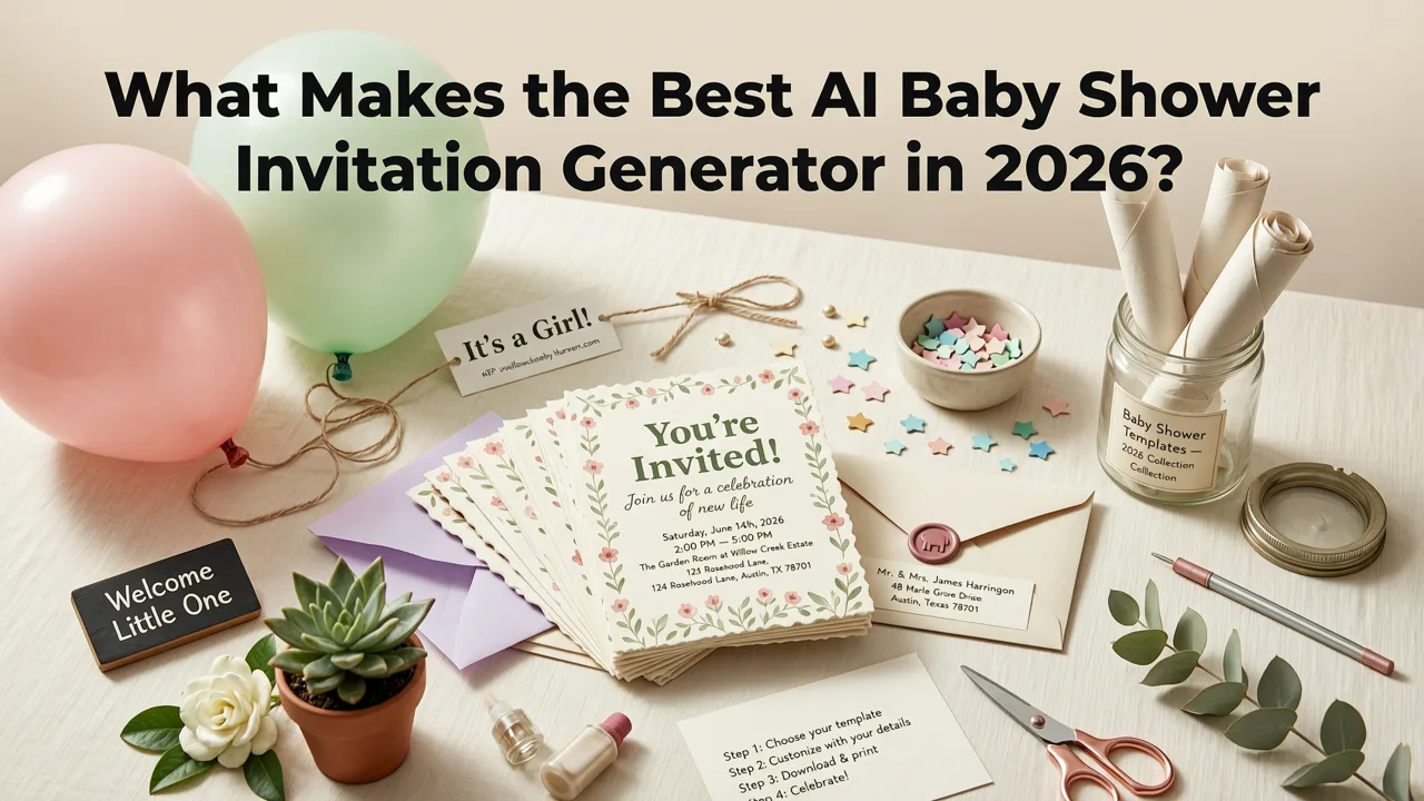 What Makes the Best AI Baby Shower Invitation Generator in 2026? - ai baby shower invitation generator