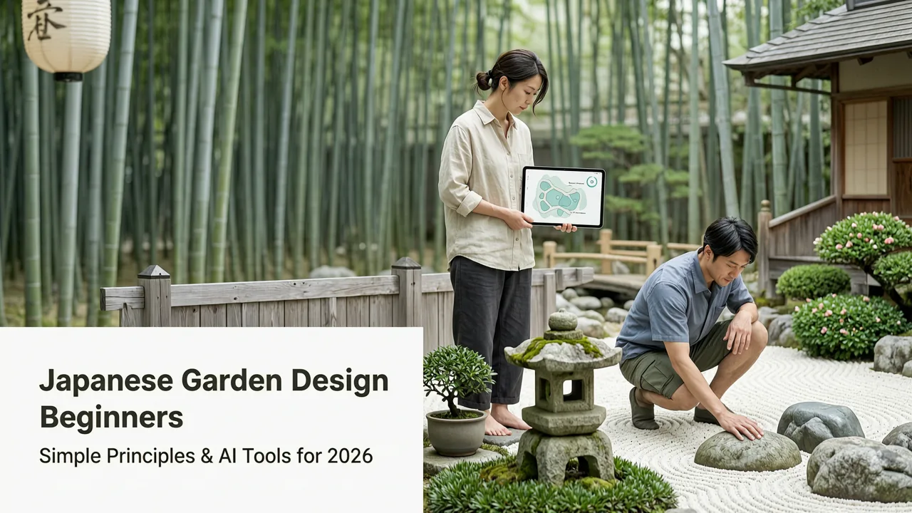 Japanese Garden Design for Beginners: Simple Principles & AI Tools