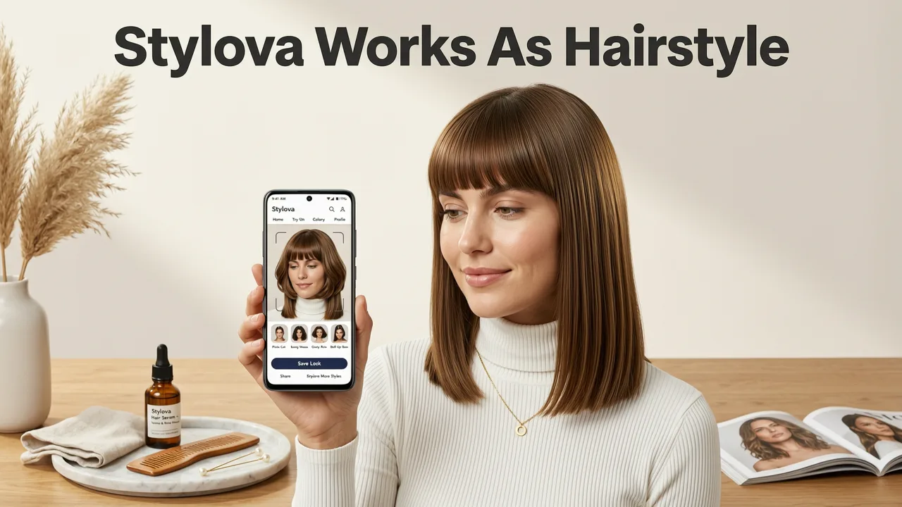 How Stylova Works as a Hairstyle Try-On App for Android - hairstyle try on app android