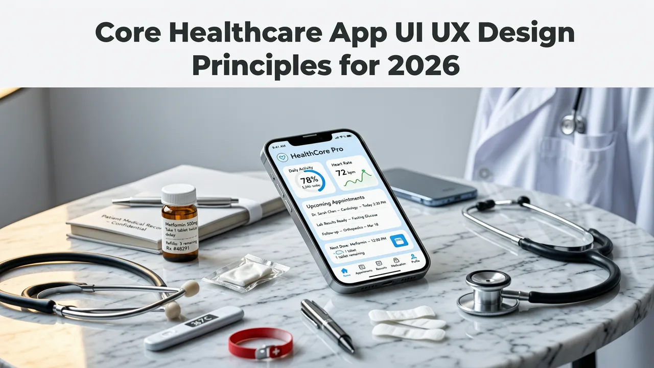 Core Healthcare App UI UX Design Principles for 2026 - healthcare app ui ux design