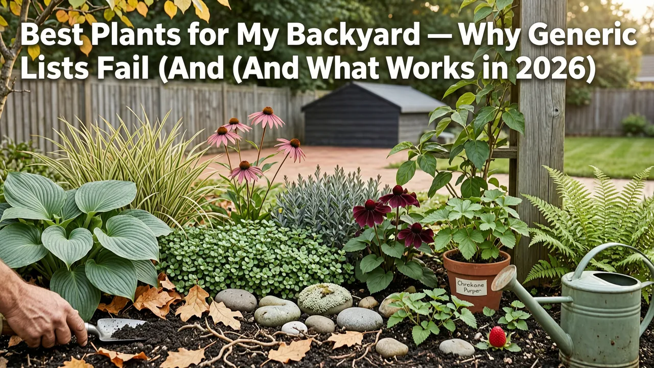 Best Plants for My Backyard — Why Generic Lists Fail (And What Works in 2026) - best plants for my backyard