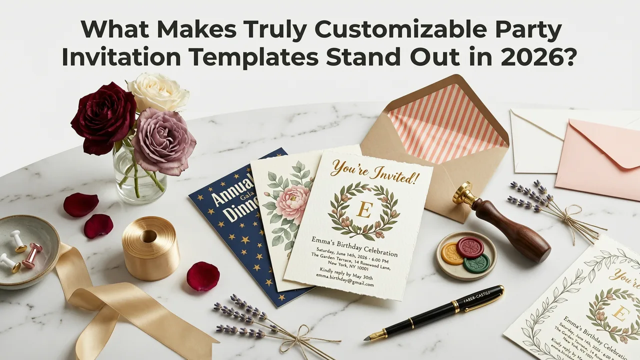 What Makes Truly Customizable Party Invitation Templates Stand Out in 2026? - customizable party invitation templates