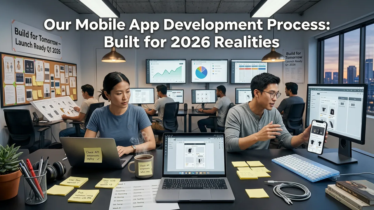 Our Mobile App Development Process: Built for 2026 Realities - mobile app development agency usa