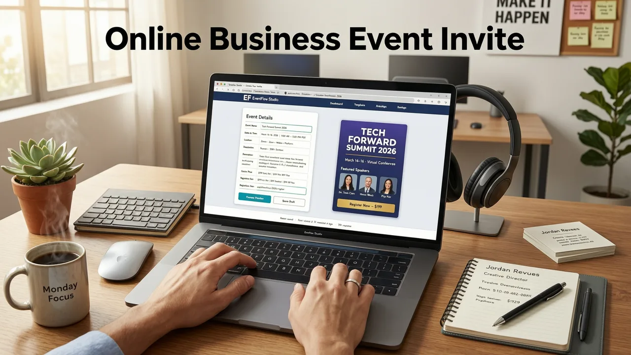 How an Online Business Event Invite Creator Works in Practice (2026 Workflow) - online business event invite creator