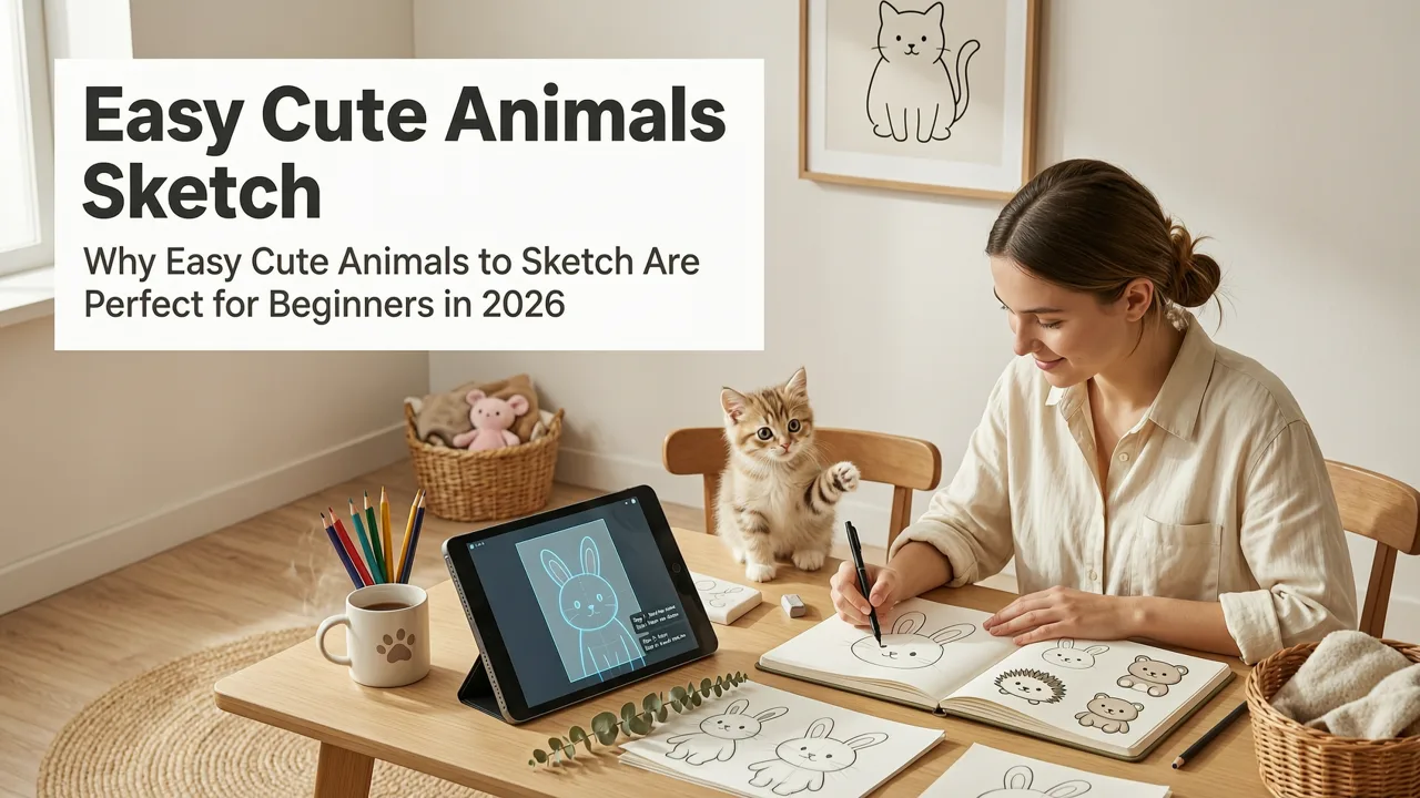 Easy Cute Animals to Sketch — AR Tracing Guide for 2026