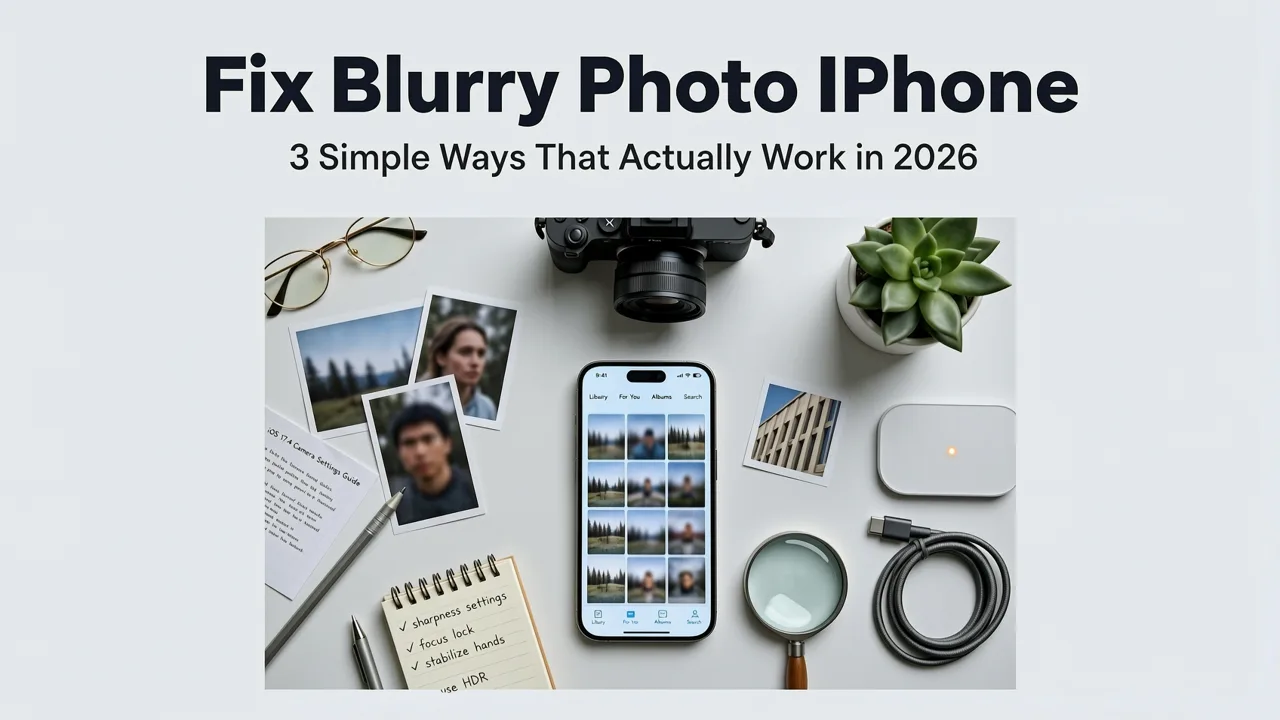How to Fix Blurry Photo on iPhone — 3 Simple Ways That Actually Work in 2026 - fix blurry photo on iphone