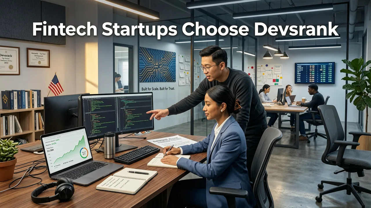 Why Fintech Startups Choose Devsrank Over Generic App Agencies - fintech app development company
