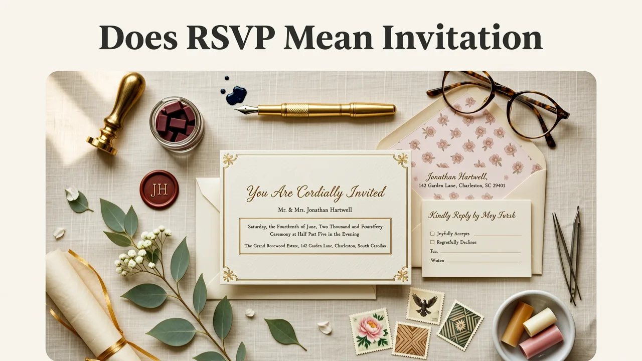 What Does RSVP Mean in an Invitation Card? - rsvp meaning in invitation card