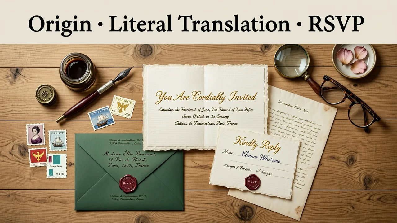 The Origin and Literal Translation of RSVP - rsvp meaning in invitation card