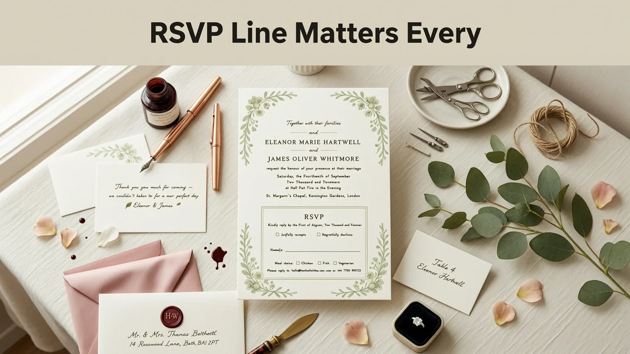 Why the RSVP Line Matters on Every Invitation - rsvp meaning in invitation card