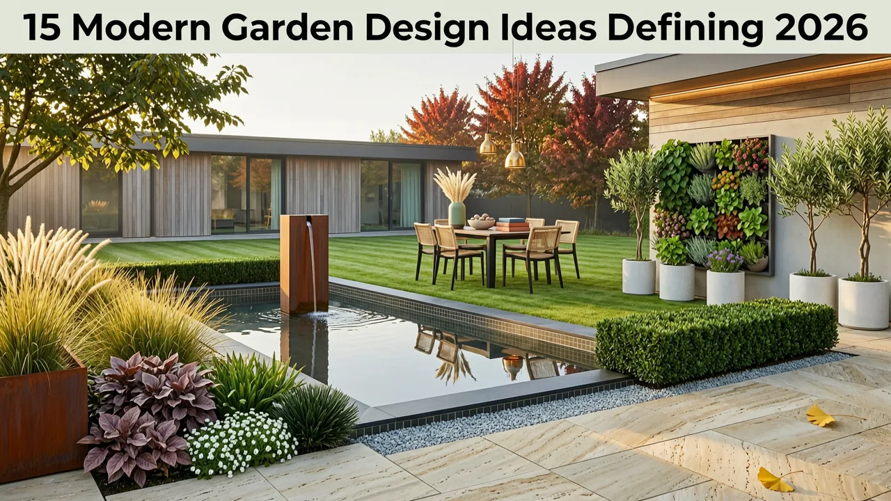 The 15 Modern Garden Design Ideas Defining 2026 - modern garden design ideas 2026