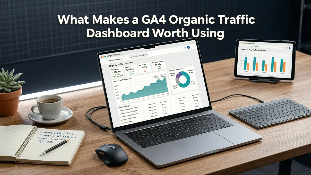 What Makes a GA4 Organic Traffic Dashboard Worth Using - best ga4 organic traffic dashboard