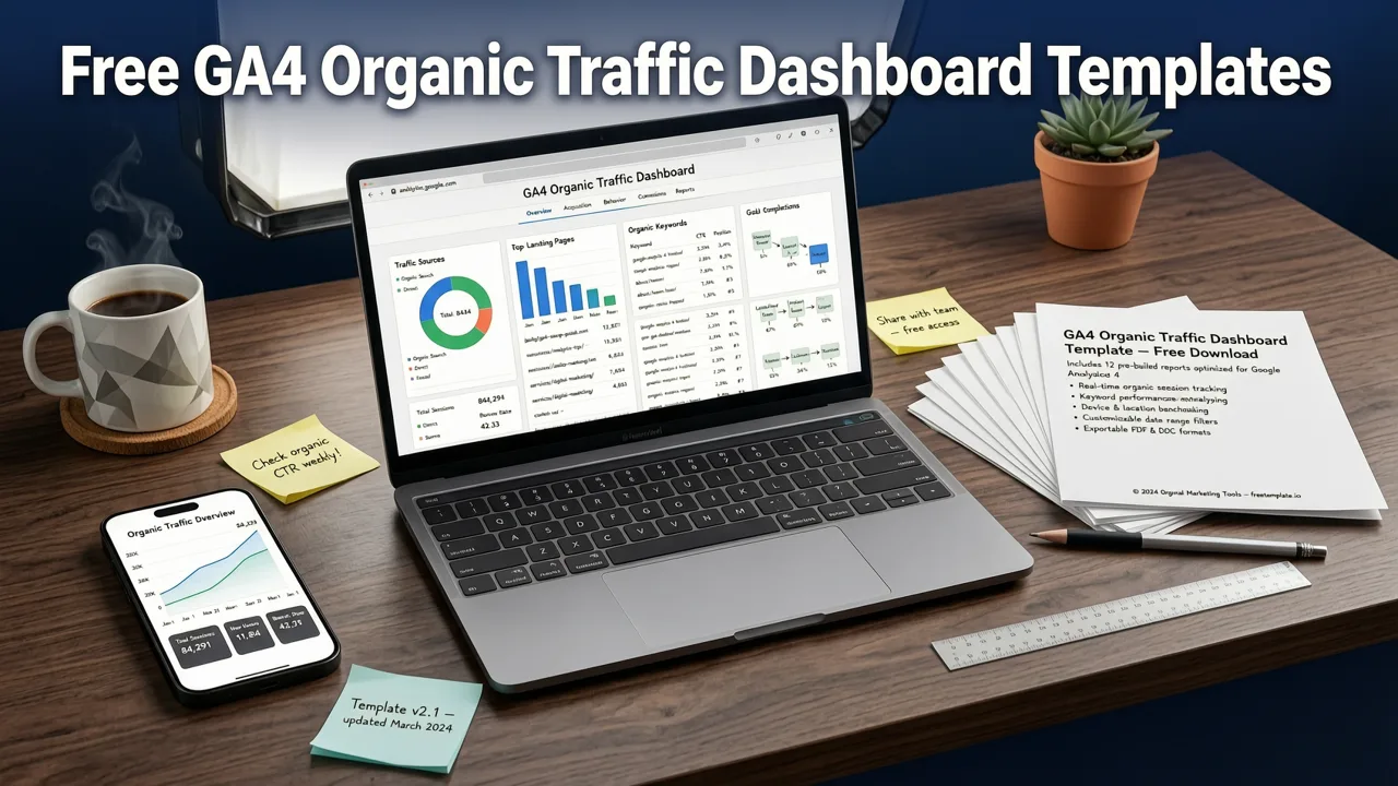 Free GA4 Organic Traffic Dashboard Templates - best ga4 organic traffic dashboard