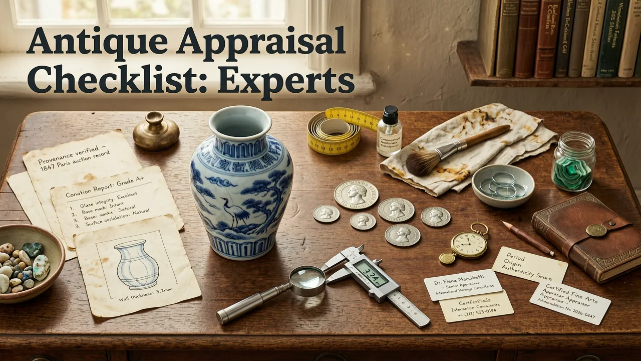 Antique Appraisal Checklist: What Experts Look For in 2026 - antique appraisal checklist