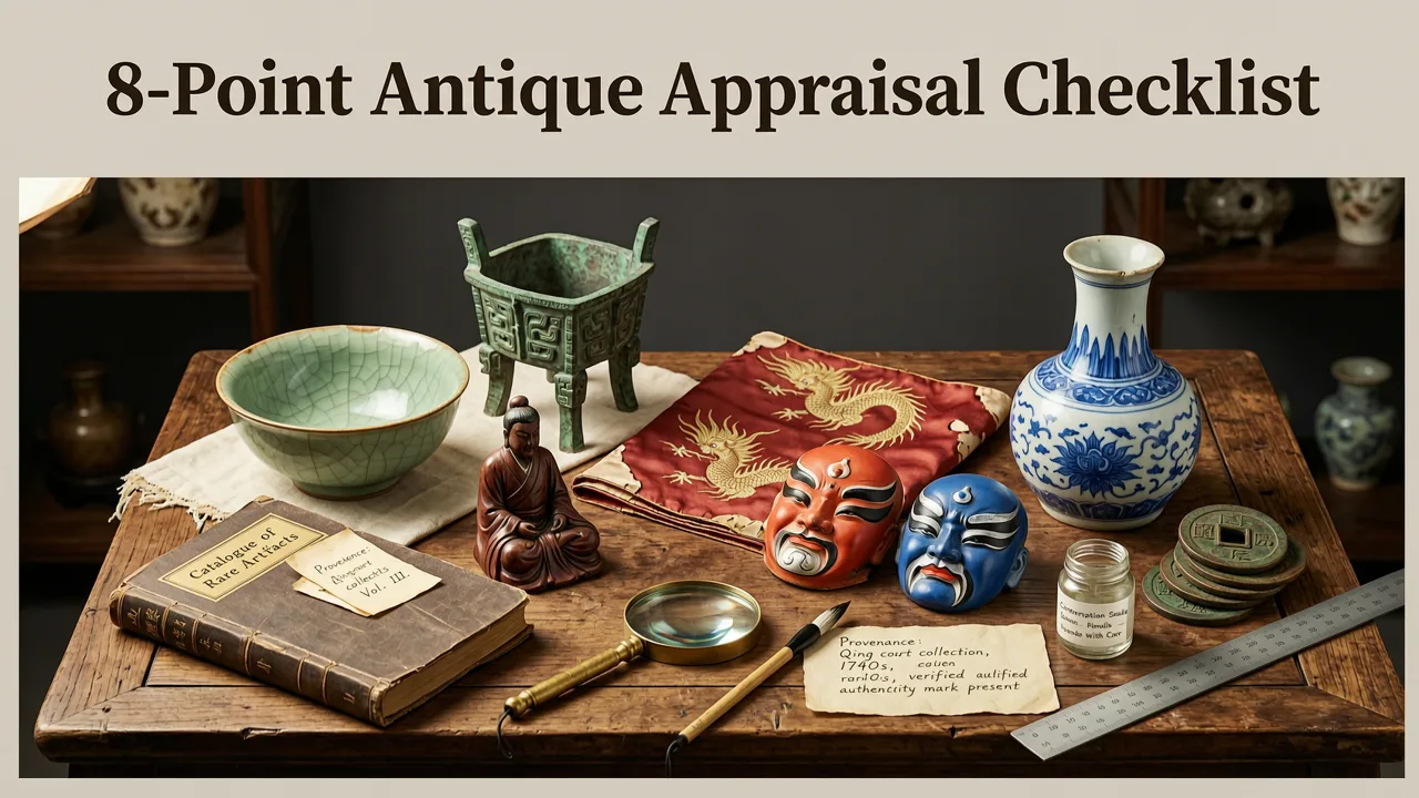 The 8-Point Antique Appraisal Checklist - antique appraisal checklist