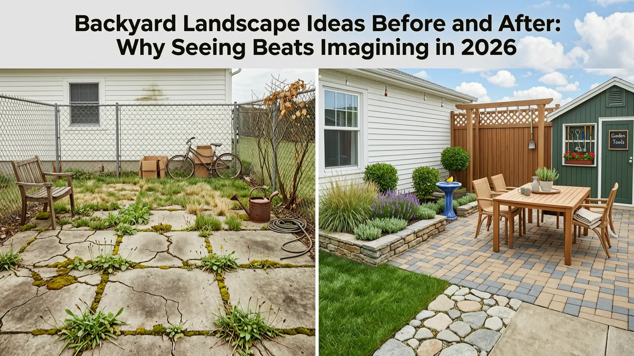 Backyard Landscape Ideas Before and After: Why Seeing Beats Imagining in 2026 - backyard landscape ideas before and after