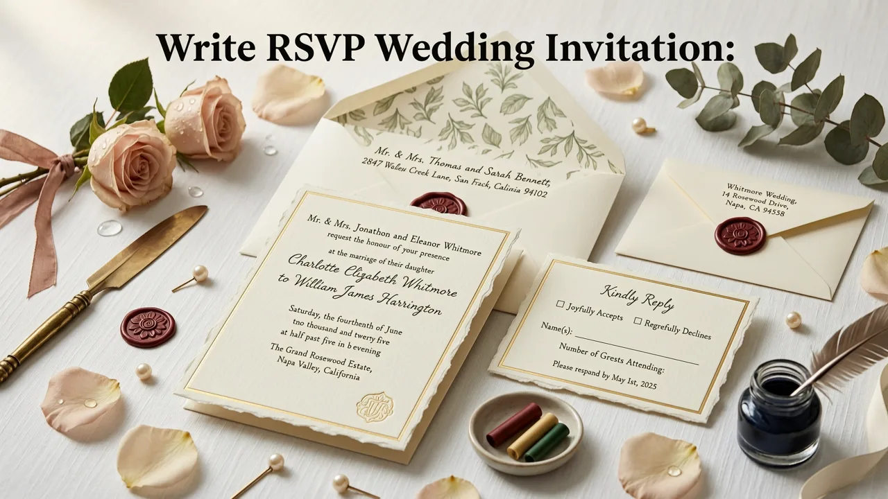 How to Write RSVP on Wedding Invitation: The Short Answer - how to write rsvp on wedding invitation