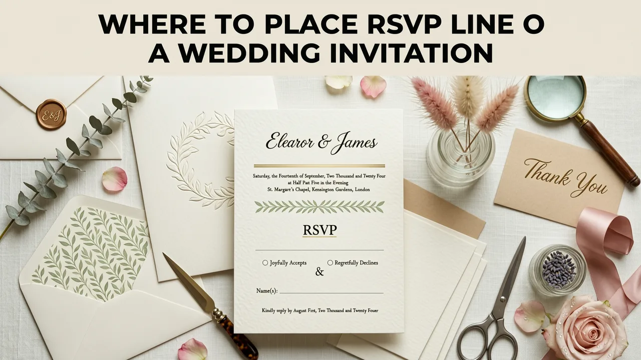 Where to Place the RSVP Line on a Wedding Invitation - how to write rsvp on wedding invitation
