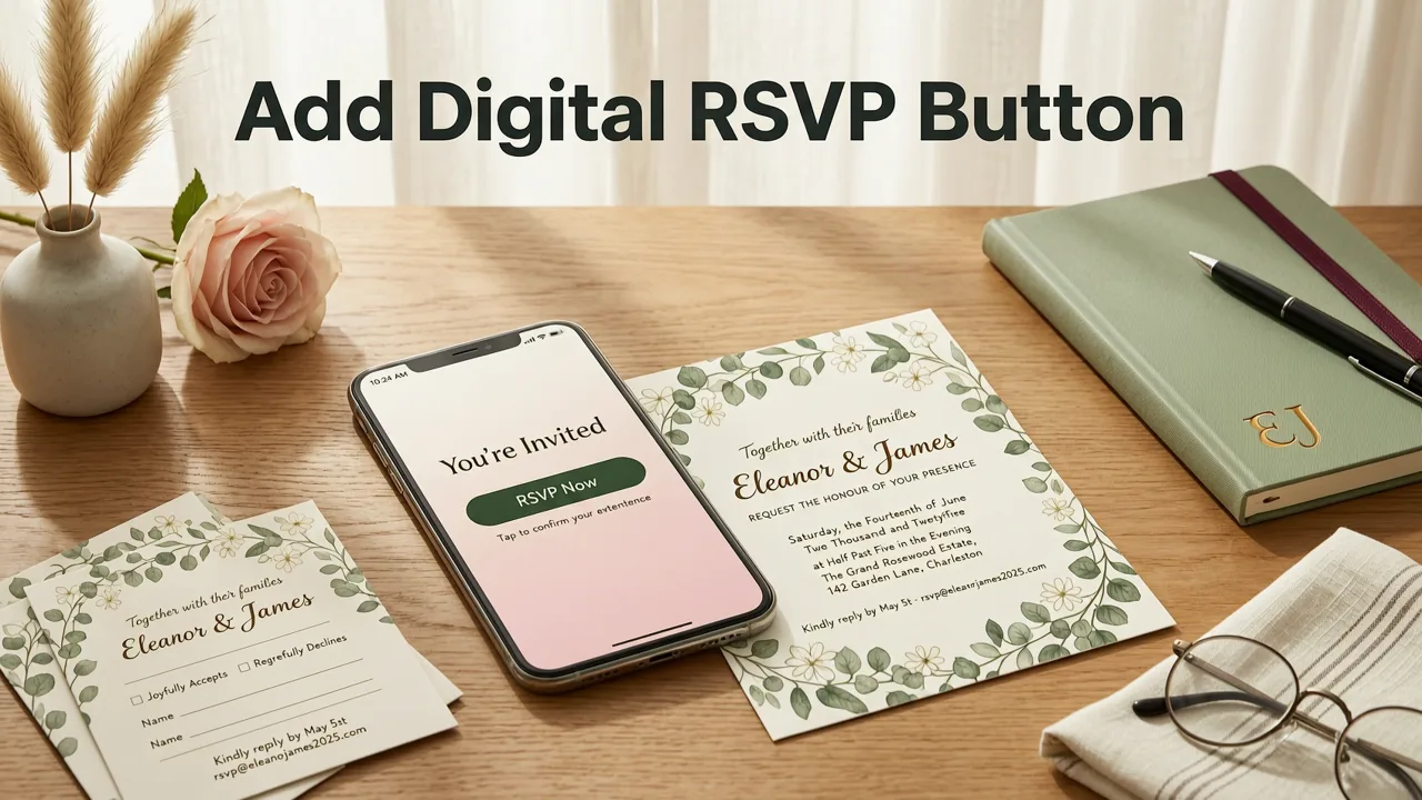 Add a Digital RSVP Button to Your Online Invitation: The Short Answer - digital rsvp button for online invitation