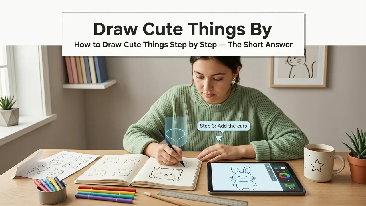 How to Draw Cute Things Step by Step — AR-Assisted Guide (2026)