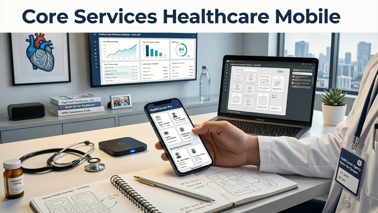 Core Services a Top Healthcare Mobile App Agency Provides - healthcare mobile app agency