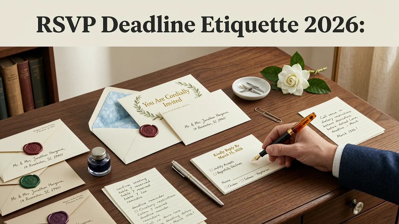 RSVP Deadline Etiquette 2026: The Short Answer - rsvp deadline etiquette 2026