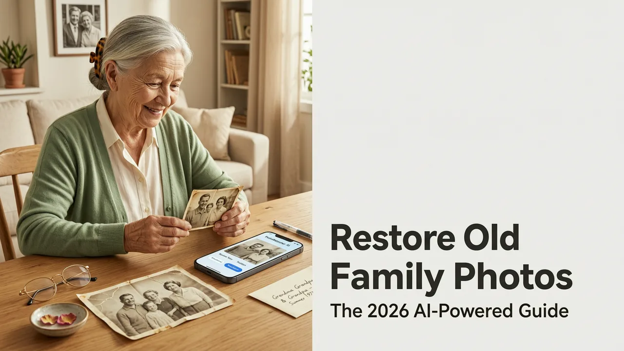 Restore Old Family Photos Online in 2026: The Easy AI Guide