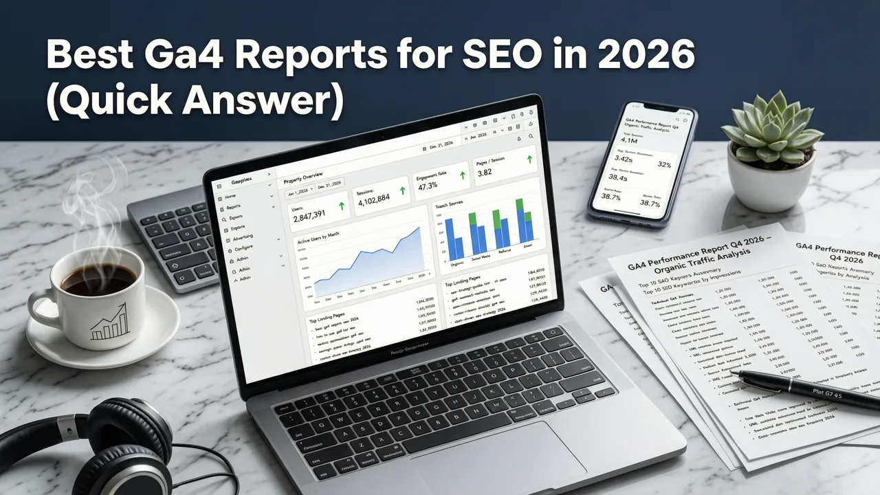Best GA4 Reports for SEO in 2026 (Quick Answer) - best ga4 reports for seo 2026