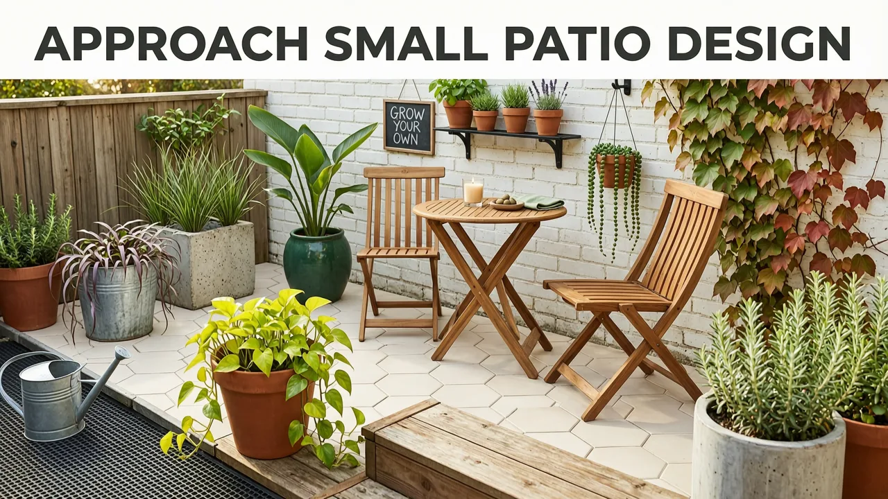 How to Approach a Small Patio Design with Plants - small patio design with plants