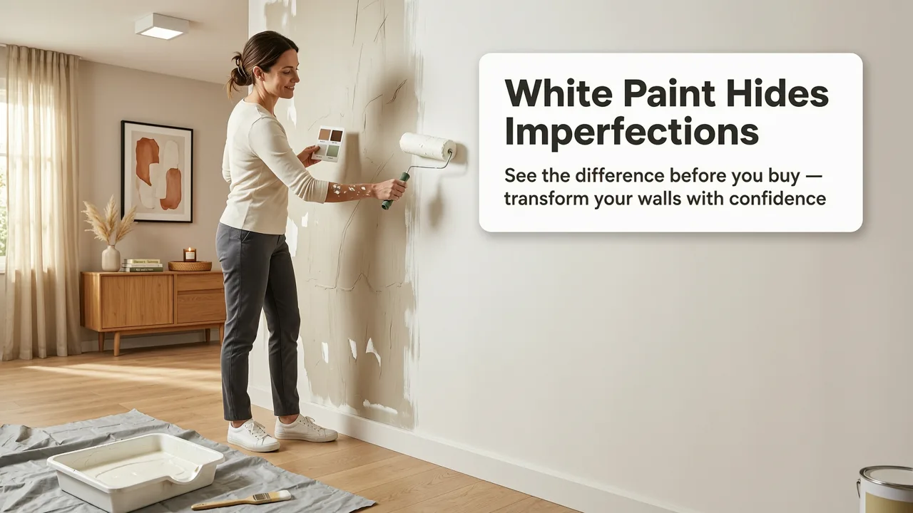 White Paint That Hides Imperfections — Visualize Before You Buy