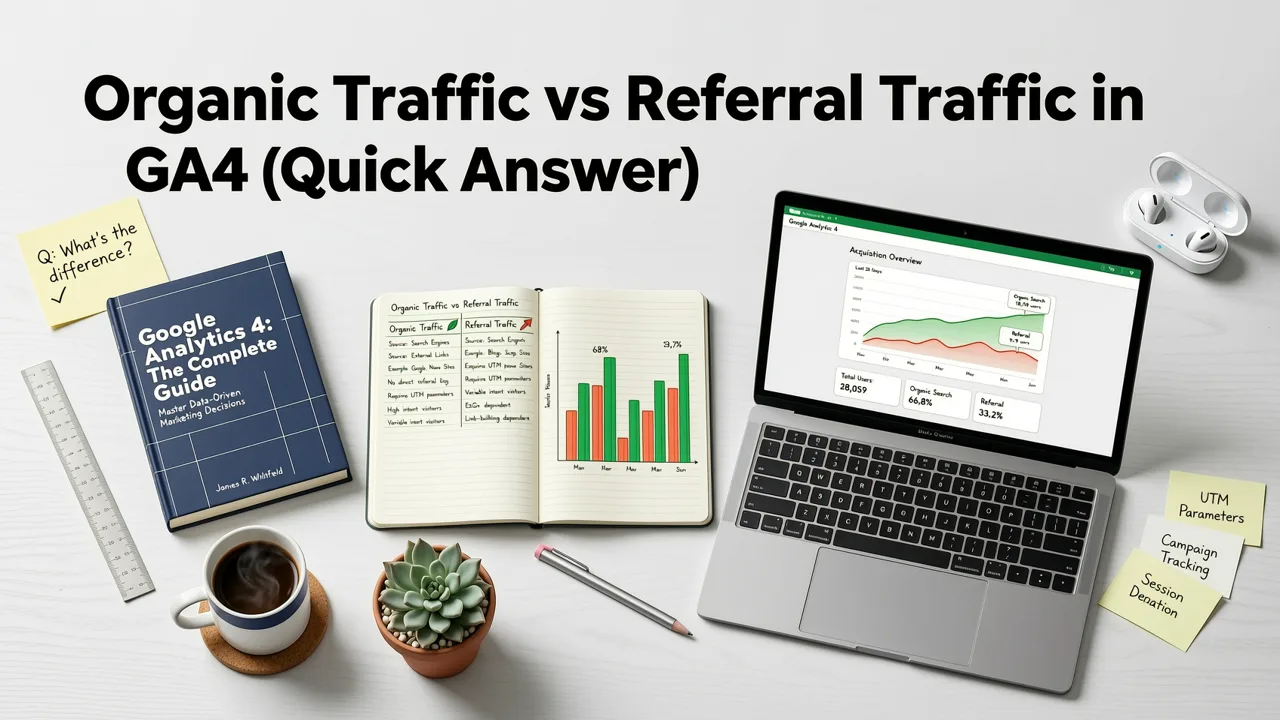 Organic Traffic vs Referral Traffic in GA4 (Quick Answer) - organic traffic vs referral traffic ga4