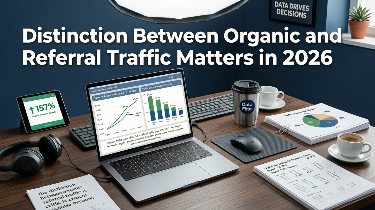 Why the Distinction Between Organic and Referral Traffic Matters in 2026 - organic traffic vs referral traffic ga4