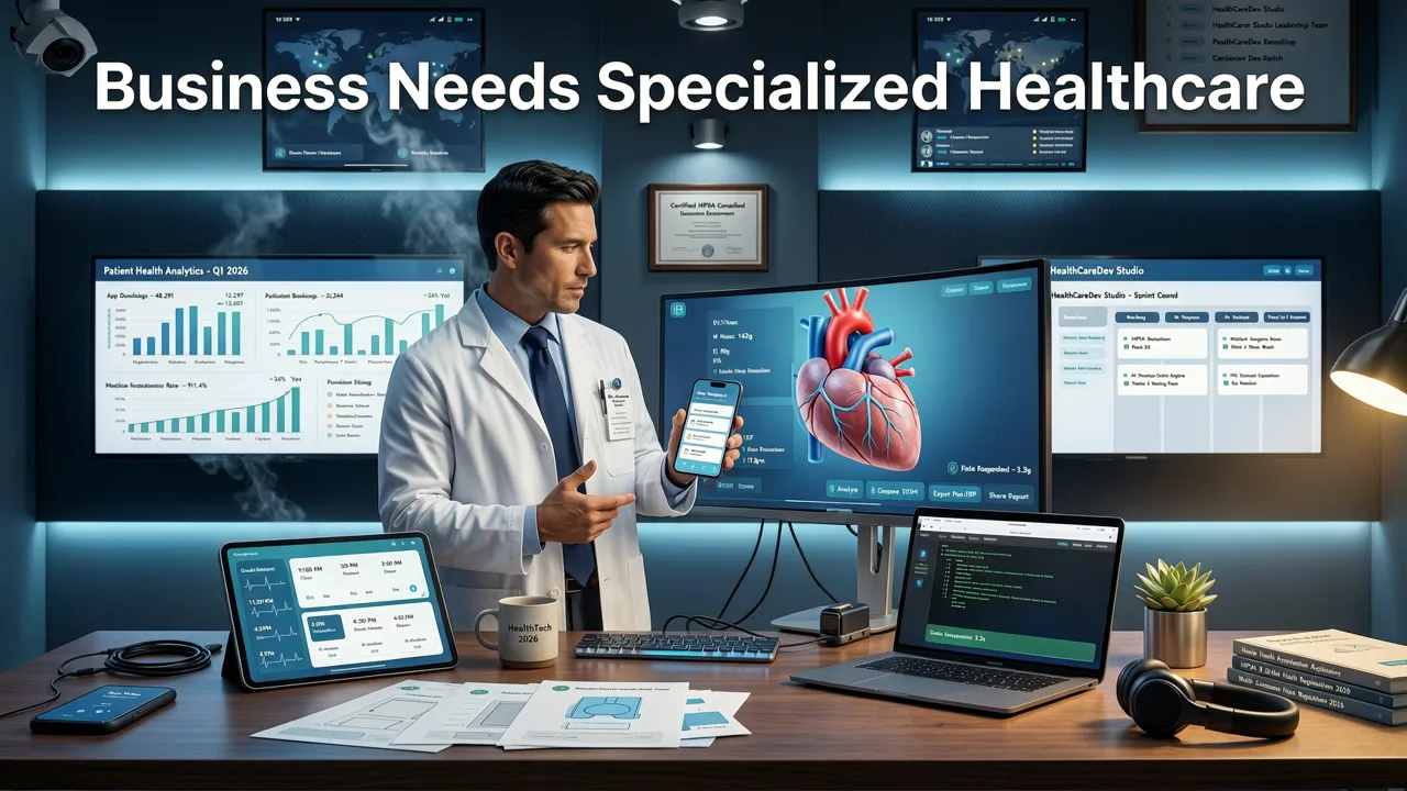 Why Your Business Needs a Specialized Healthcare Mobile App Development Company in 2026 - healthcare mobile app development company