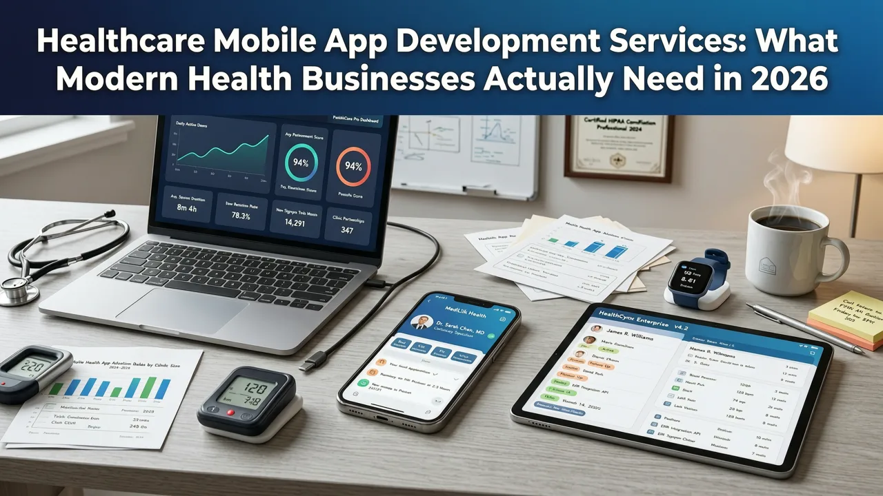 Healthcare Mobile App Development Services: What Modern Health Businesses Actually Need in 2026 - healthcare mobile app development company