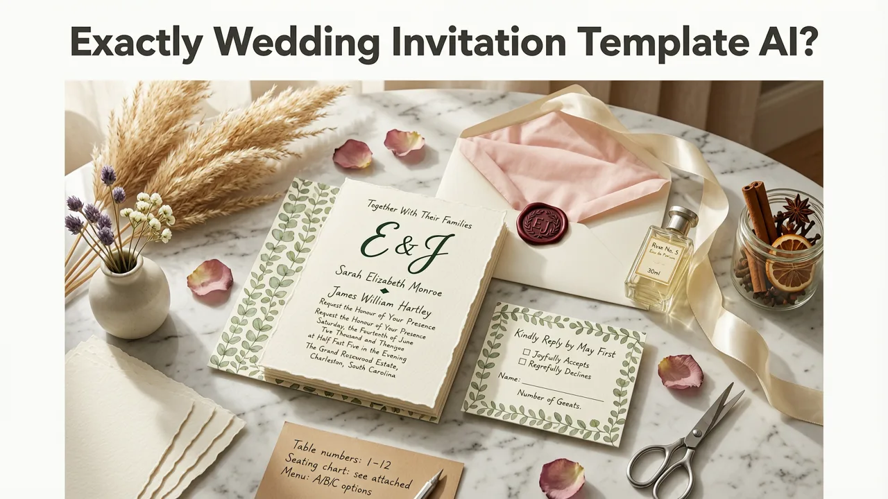 What Exactly Is a Wedding Invitation Template AI? - wedding invitation template ai