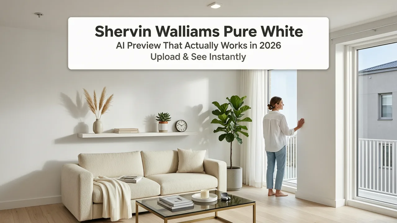Sherwin Williams Pure White AI Preview — Upload & See Instantly