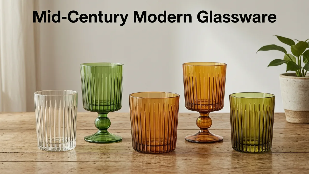 1. Mid-Century Modern Glassware - best antiques to resell online