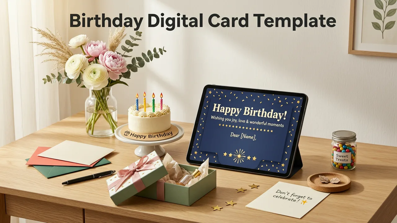 Why a Birthday Digital Card Template Still Matters in 2026 - birthday digital card template