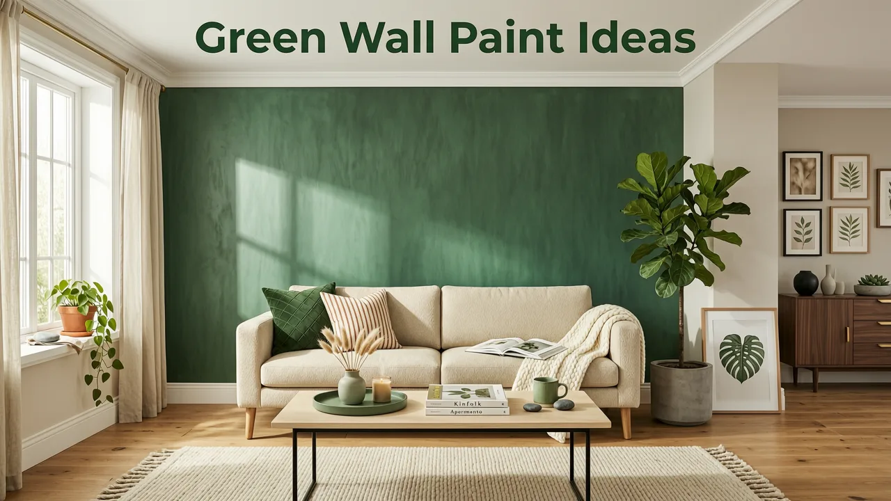12 Green Wall Paint Ideas for Living Room in 2026 - green wall paint ideas for living room