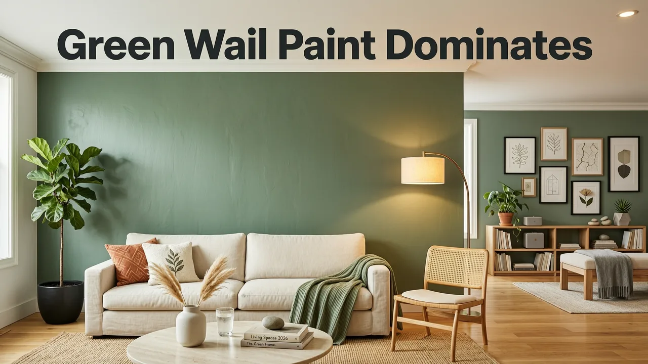 Why Green Wall Paint Dominates Living Room Trends in 2026 - green wall paint ideas for living room