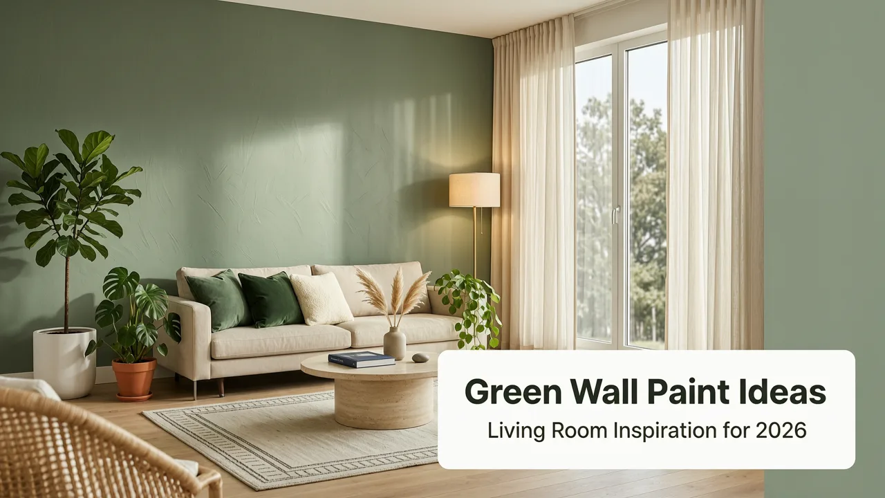 12 Green Wall Paint Ideas for Living Room in 2026