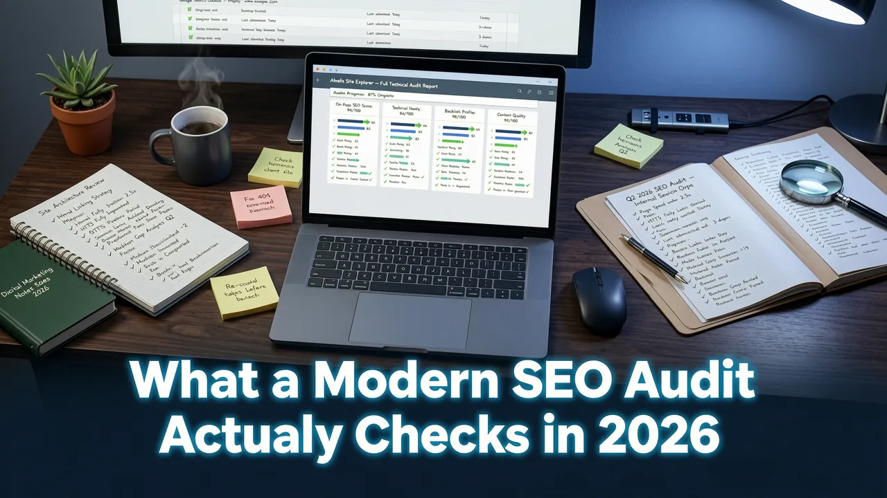 What a Modern SEO Audit Actually Checks in 2026 - seo audit tool free