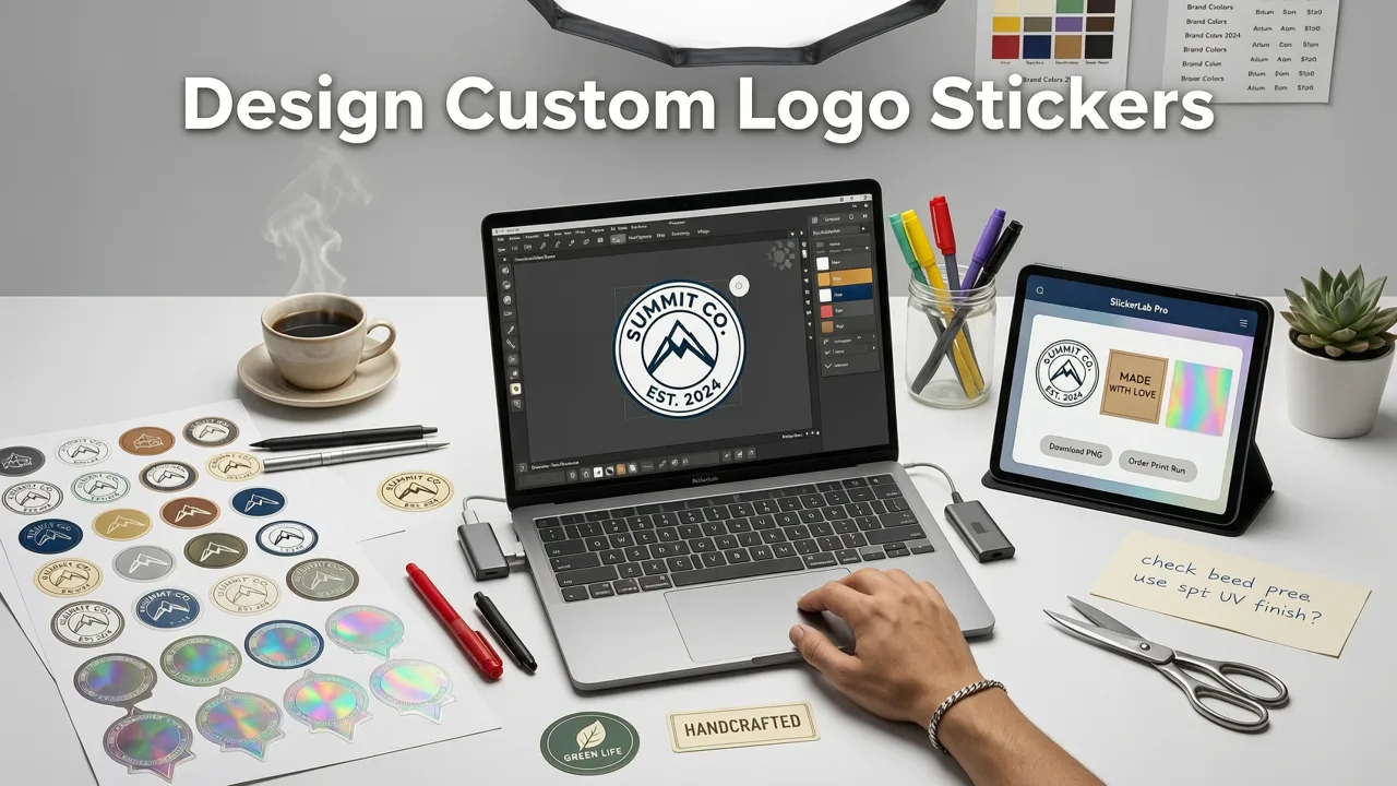 How to Design Custom Logo Stickers Online — Step by Step - custom logo stickers online