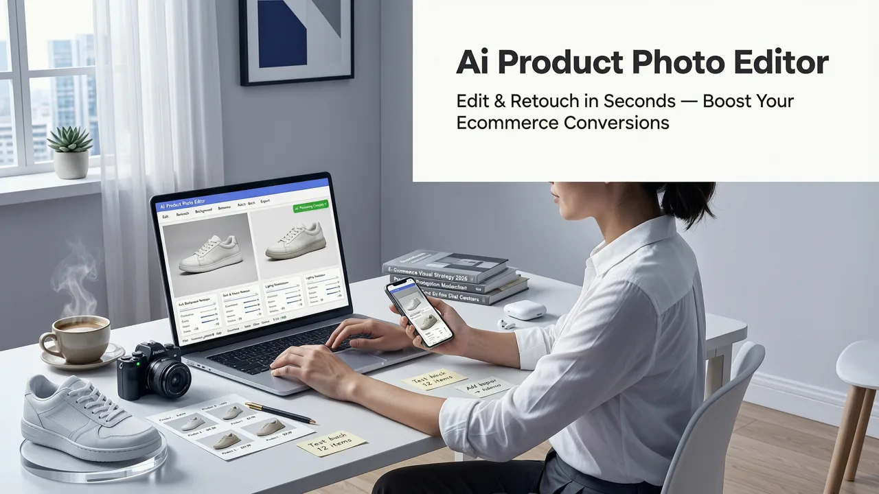 Featured image for AI Product Photo Editor for Ecommerce in 2026 — Edit & Retouch in